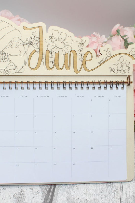 June Calendar Topper - Gnome Design