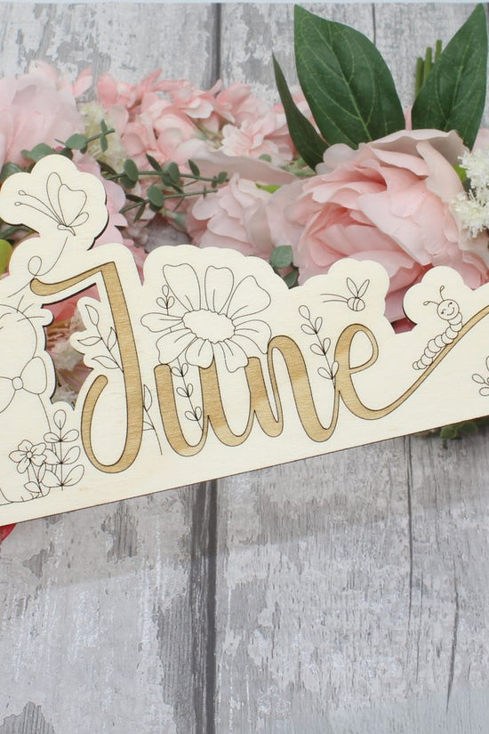 June Calendar Topper - Kitty Cat Design