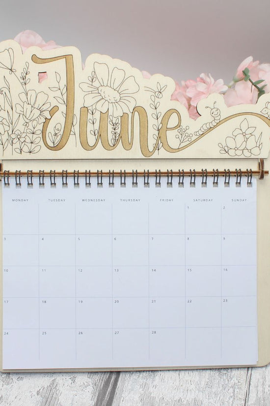 June Calendar Topper - Spring Meadow Design