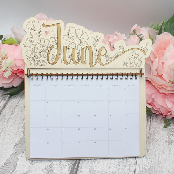 June Calendar Topper - Spring Meadow Design - LMGiftsbyDee