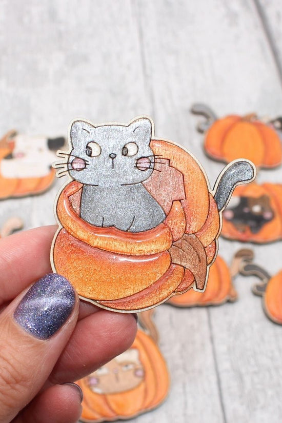 Kitties and Pumpkins Set  - 10 Pieces