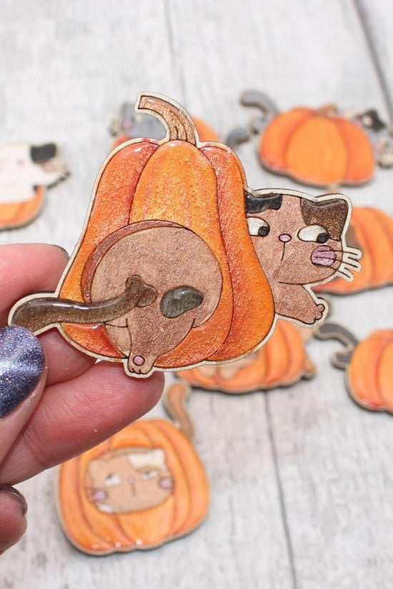 Kitties and Pumpkins Set  - 10 Pieces