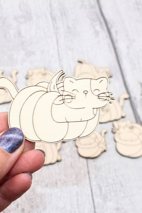 Kitties and Pumpkins Set  - 10 Pieces