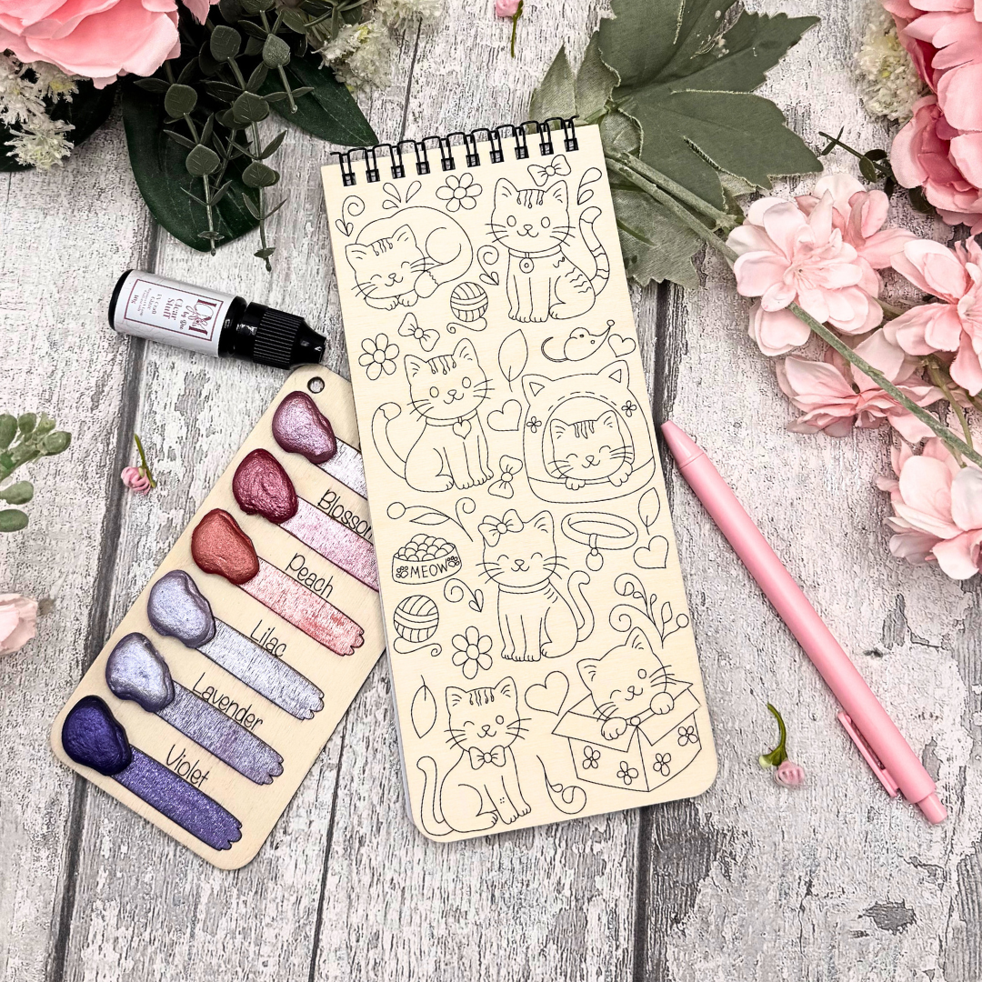 Purr-fect Plans To-Do List – Kitty Cat Wooden Cover