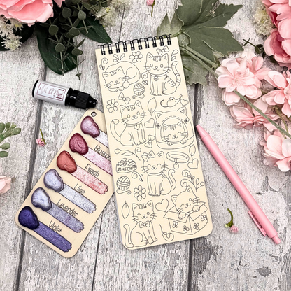 Purr-fect Plans To-Do List – Kitty Cat Wooden Cover