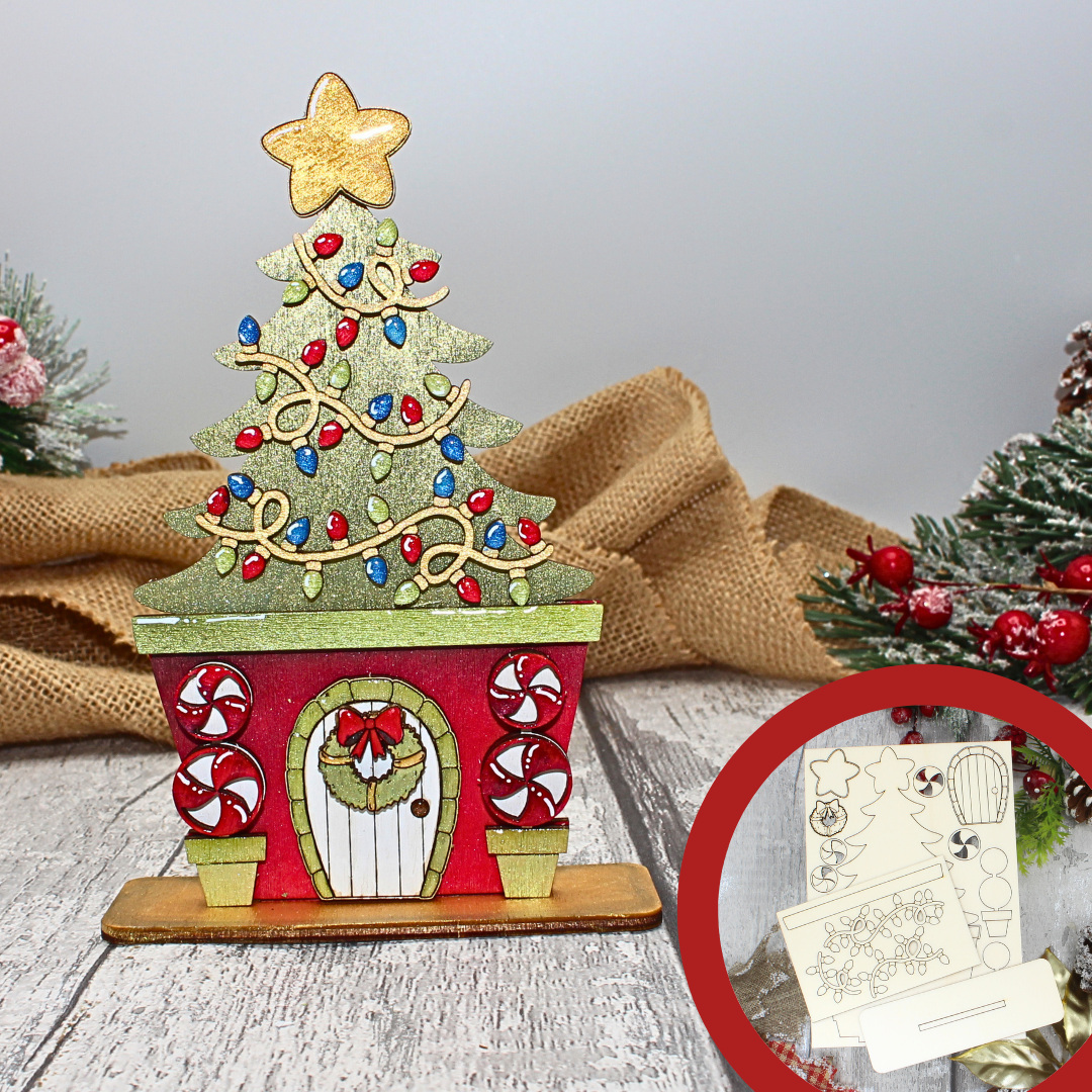 Christmas Village - Light up Cabin