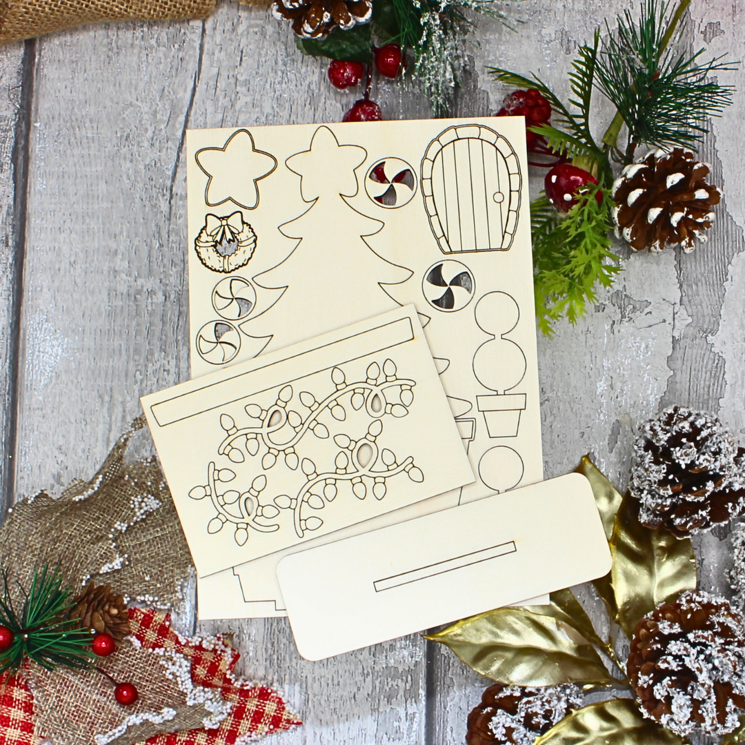 Christmas Village - Light up Cabin