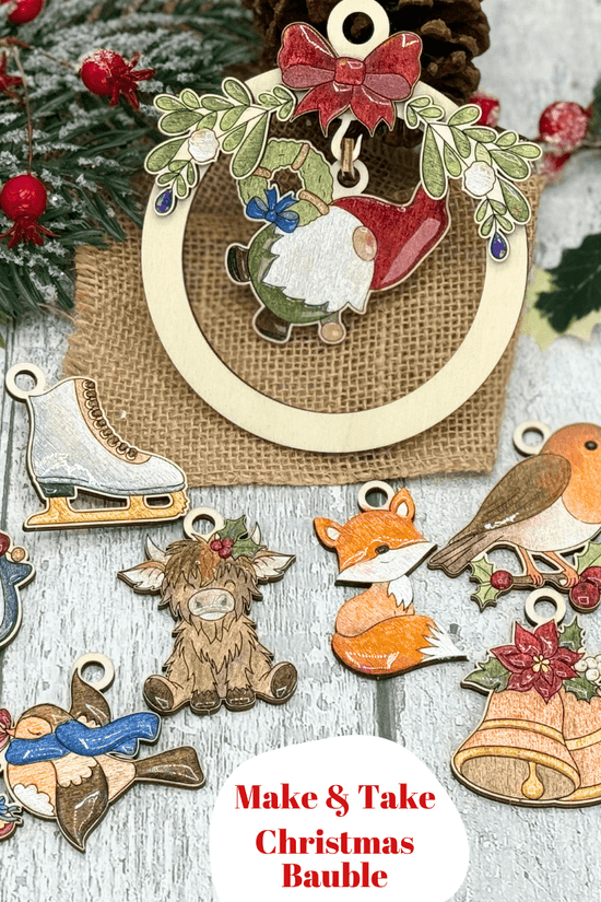 Make & Take Ticket – Christmas Bauble Experience (Glasgow)