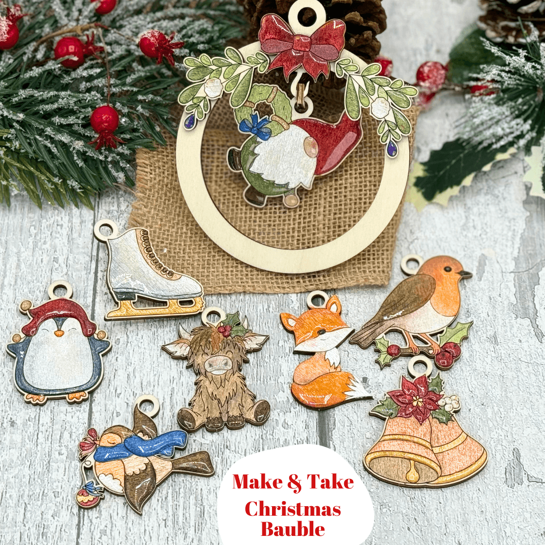 Make & Take Ticket – Christmas Bauble Experience (Glasgow)
