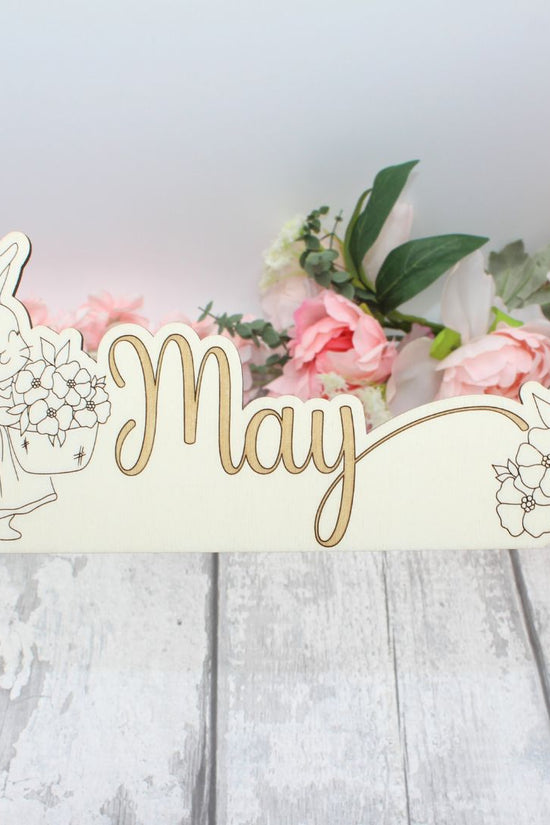 May Calendar Topper - Cute Animal Design