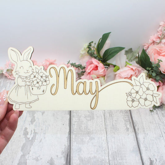 May Calendar Topper - Cute Animal Design