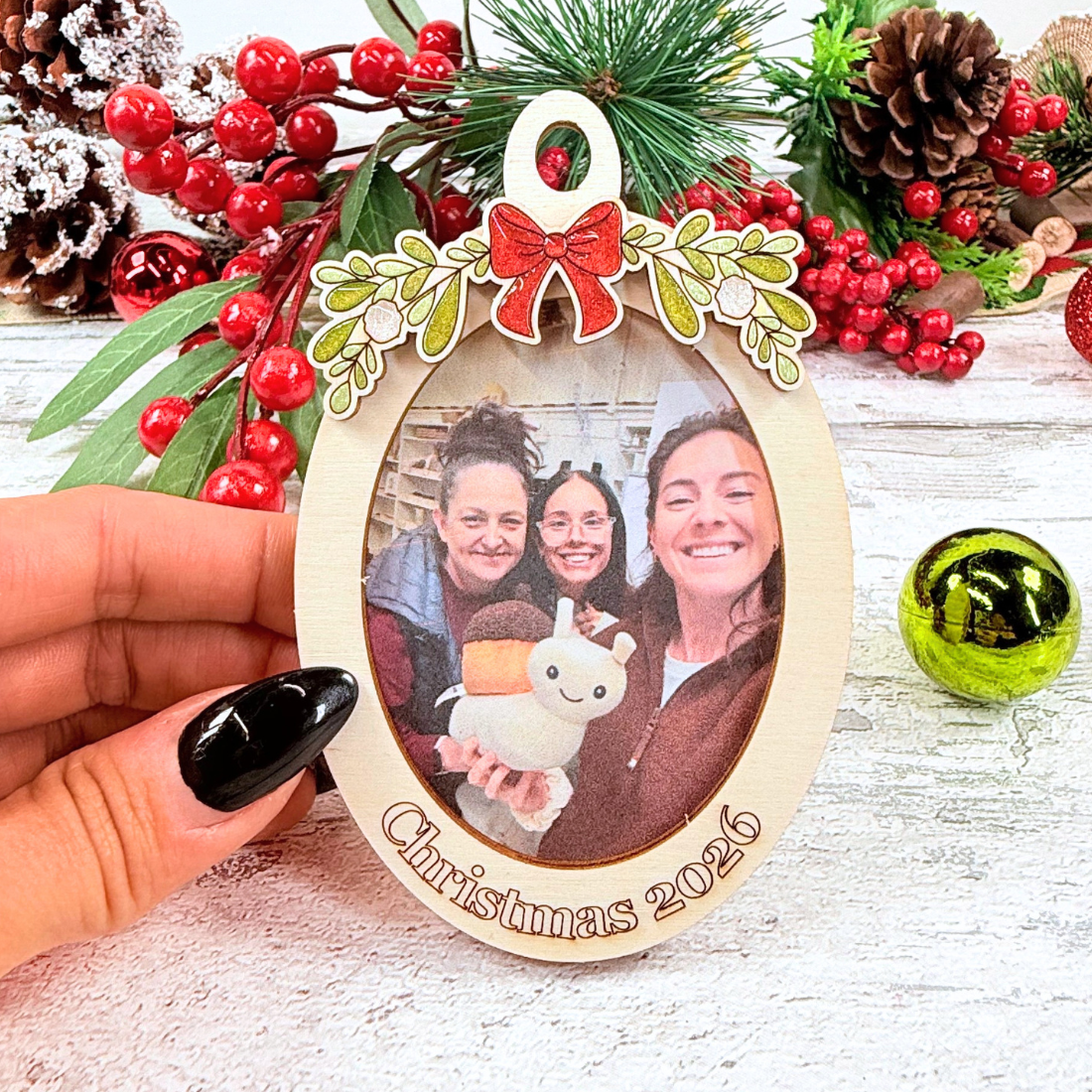 Christmas 2026 Mini Photo Frame Bauble