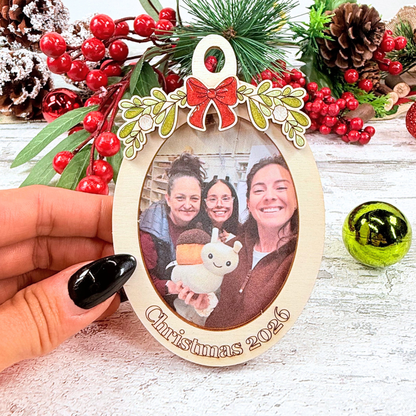 Christmas 2026 Mini Photo Frame Bauble