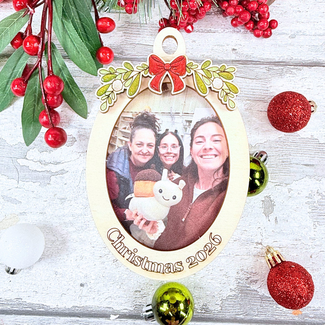 Christmas 2026 Mini Photo Frame Bauble