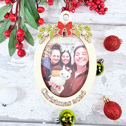 Christmas 2026 Mini Photo Frame Bauble