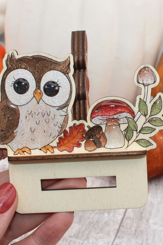 Owl Autumn Mobile Stand