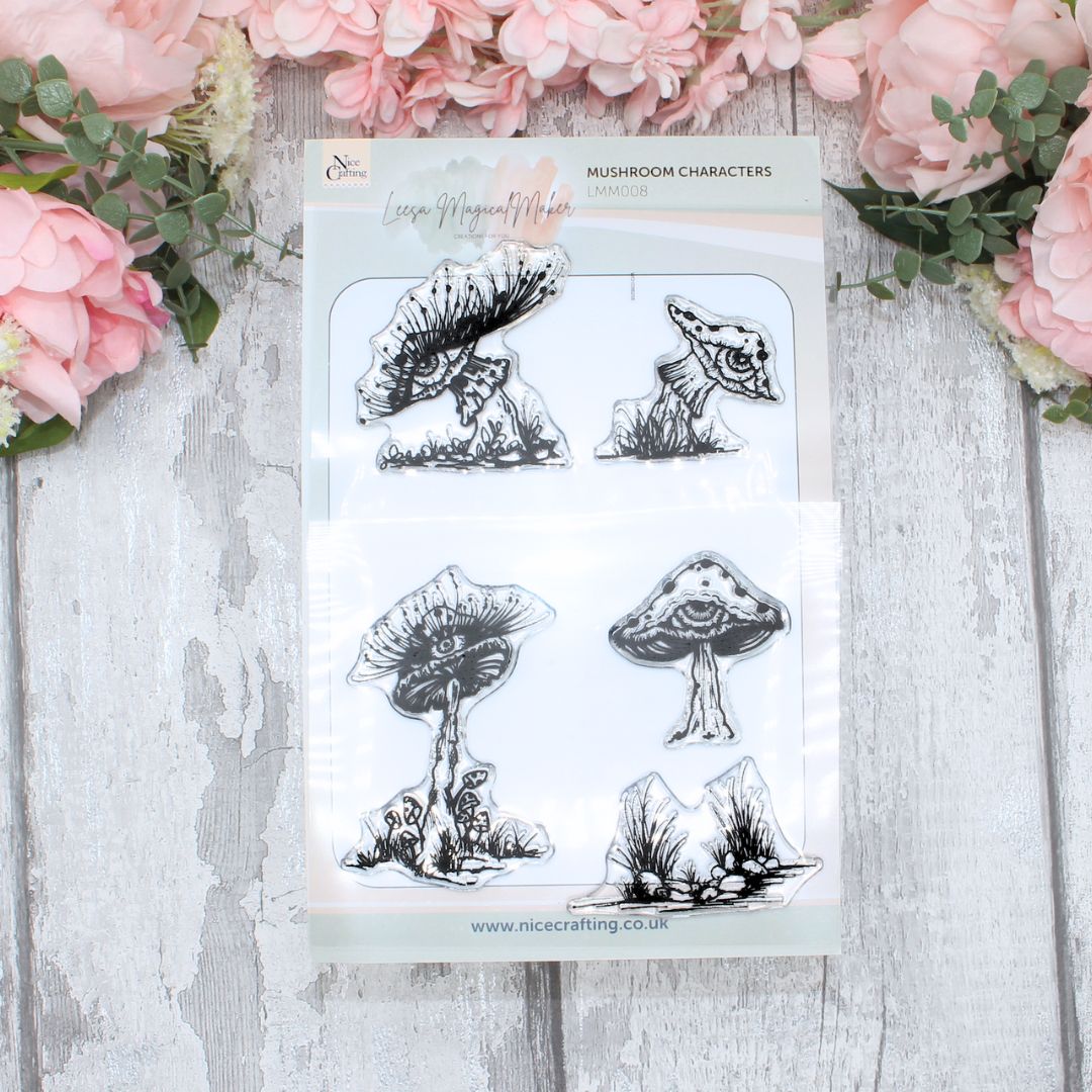 Mushroom Character Stamp Set
