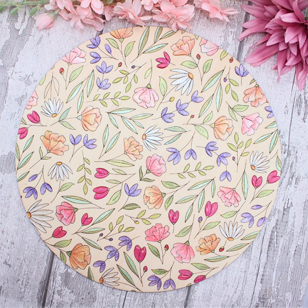 Personalised Floral Name Sign