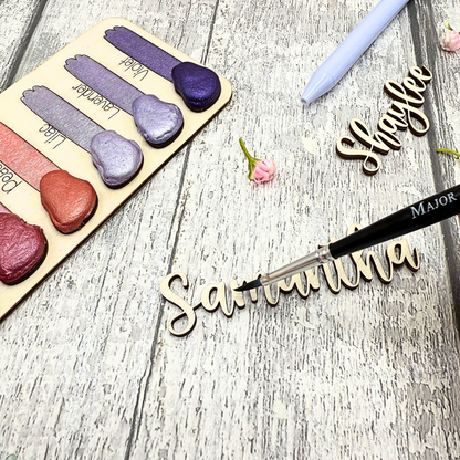 Daisy Delight Personalised Notepad Holder – Paintable Wooden Desk Accessory