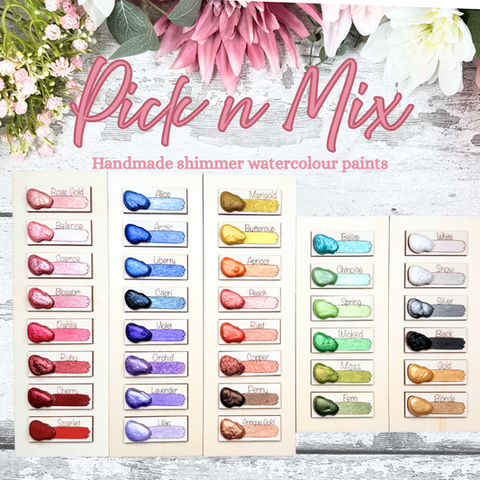 Handmade Shimmer Watercolour Paint - Pick n Mix