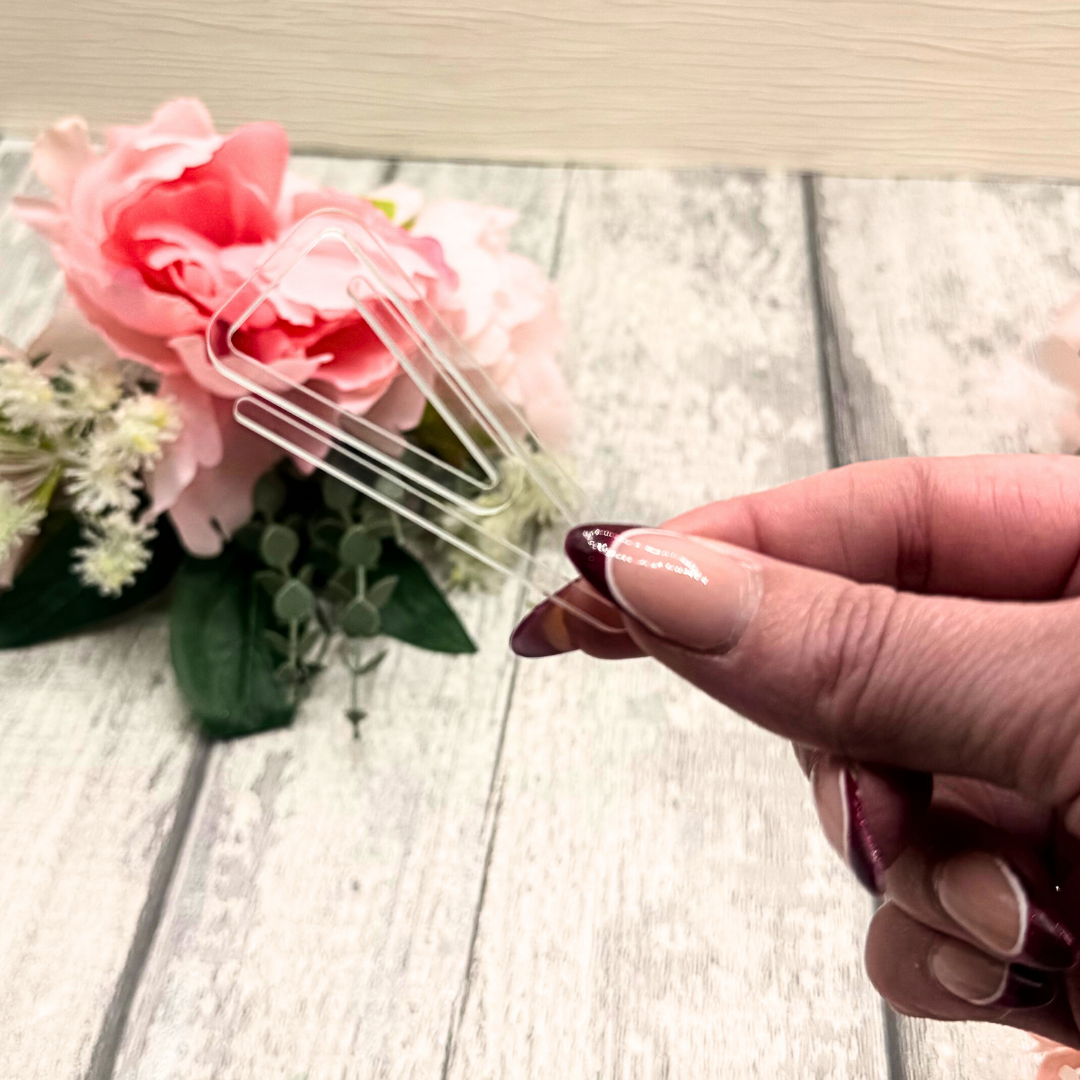 Blush Pink Stationery Set – Pens, Pencil & Acrylic Paper Clips