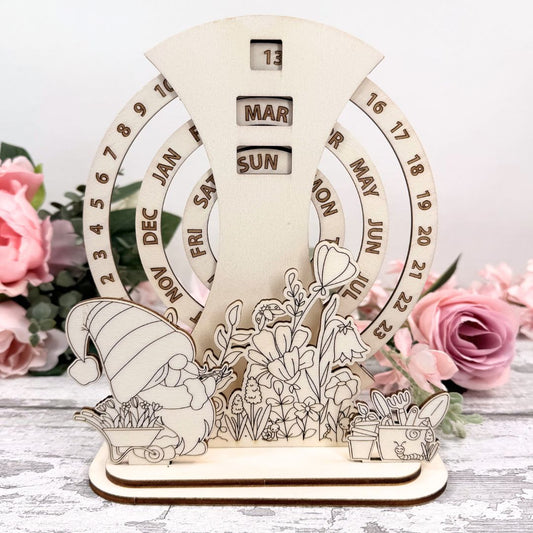 Spring Gnome – Interchangeable Calendar Scene Set