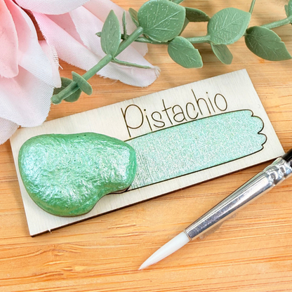 Handmade Shimmer Watercolour Paint - Pistachio