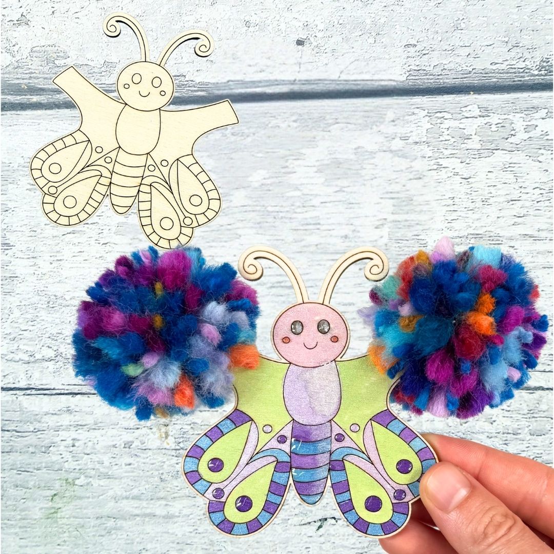 PomPom Butterfly Character
