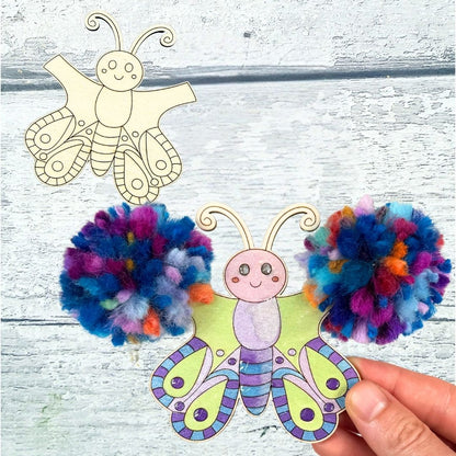 PomPom Butterfly Character