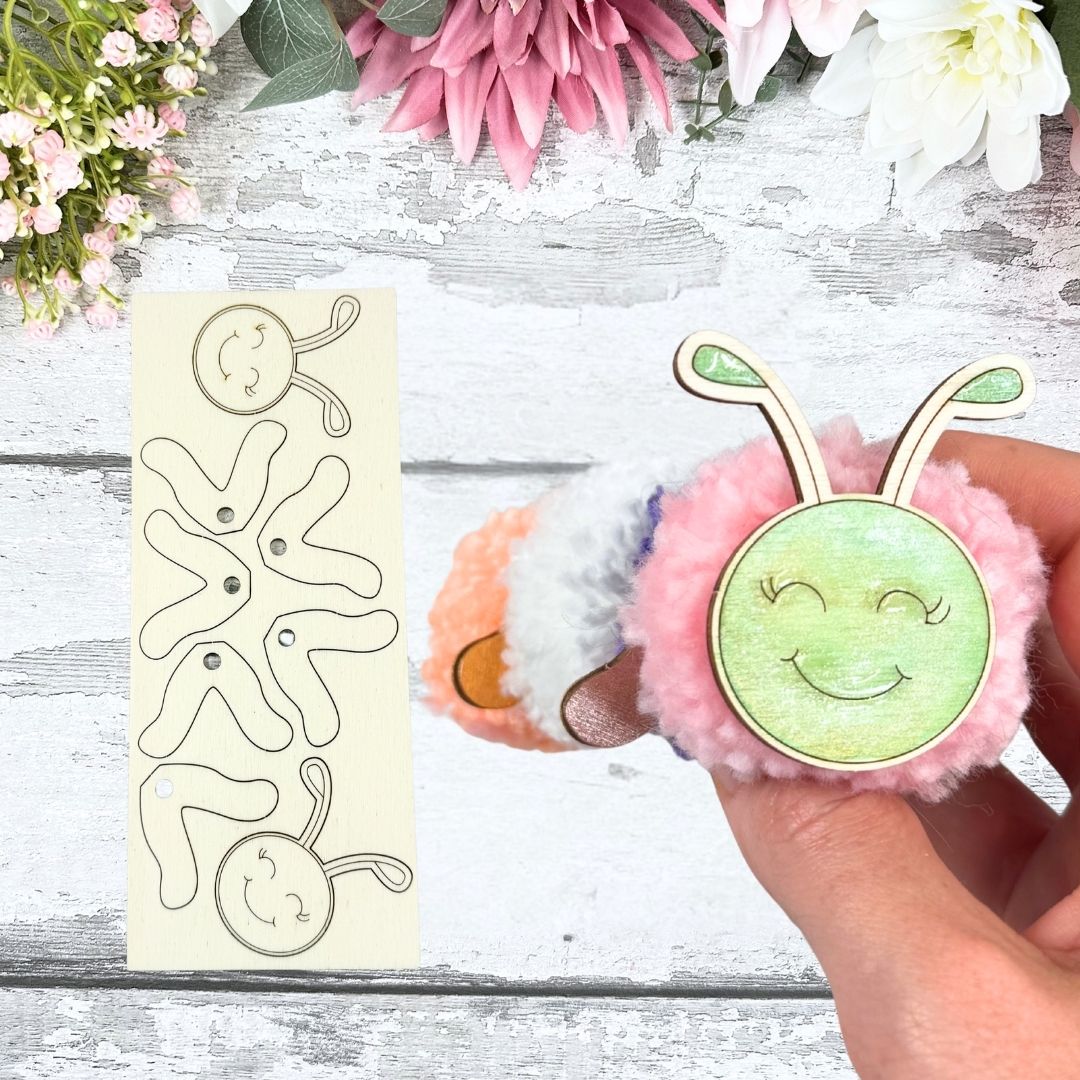 PomPom Caterpillar Character