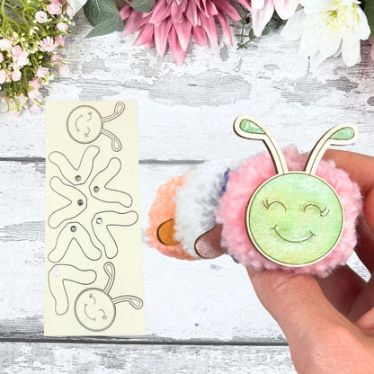 PomPom Caterpillar Character