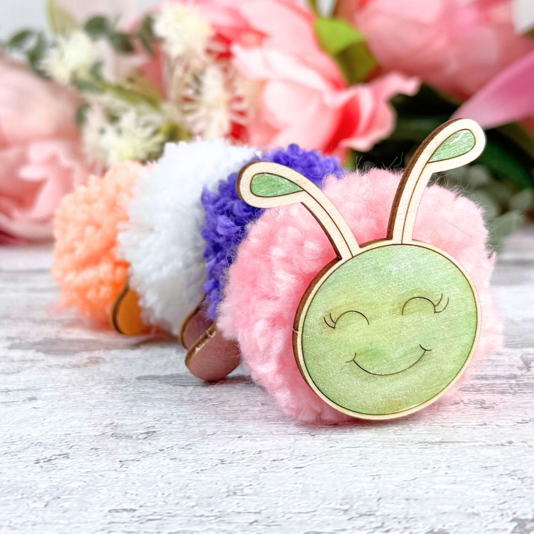 PomPom Caterpillar Character