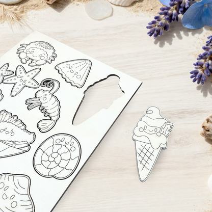 Rock Pooling Colouring Pop-Out Sheet