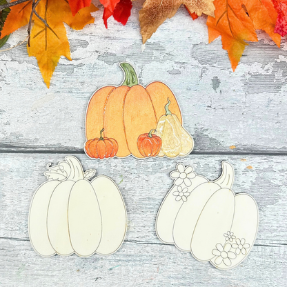 Pumpkin Coasters