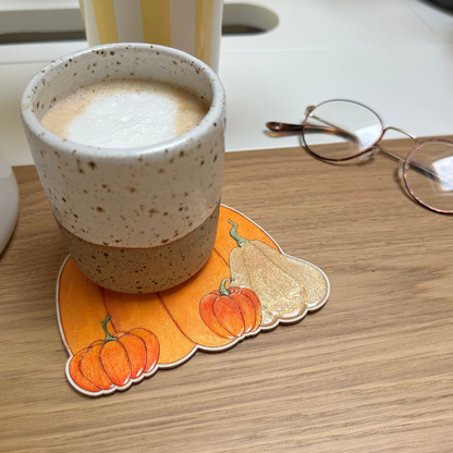 Pumpkin Coasters