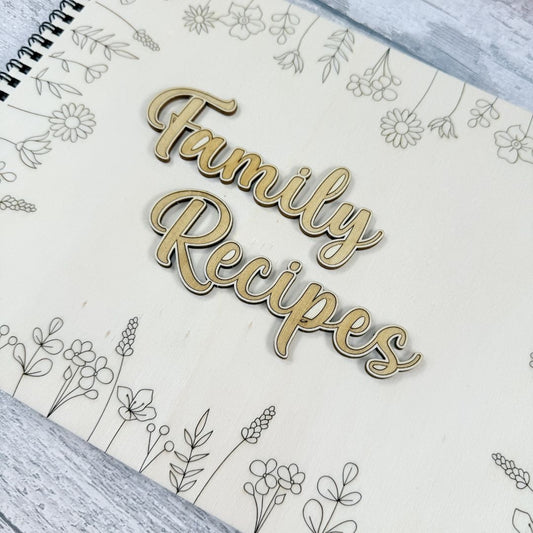 Personalised Floral Recipe Book Craft Kit - (PRE-ORDER)