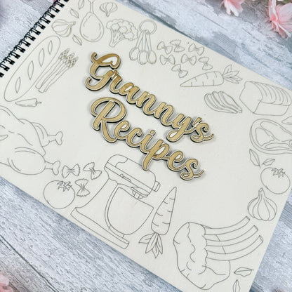 Personalised Savoury Recipe Book Craft Kit - (PRE-ORDER)