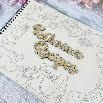 Personalised Savoury Recipe Book Craft Kit - (PRE-ORDER)