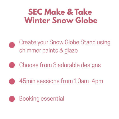 Make & Take Ticket –  Winter Snow Globe (Glasgow)