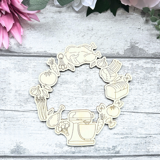 Cosy Kitchen Clock Face Insert