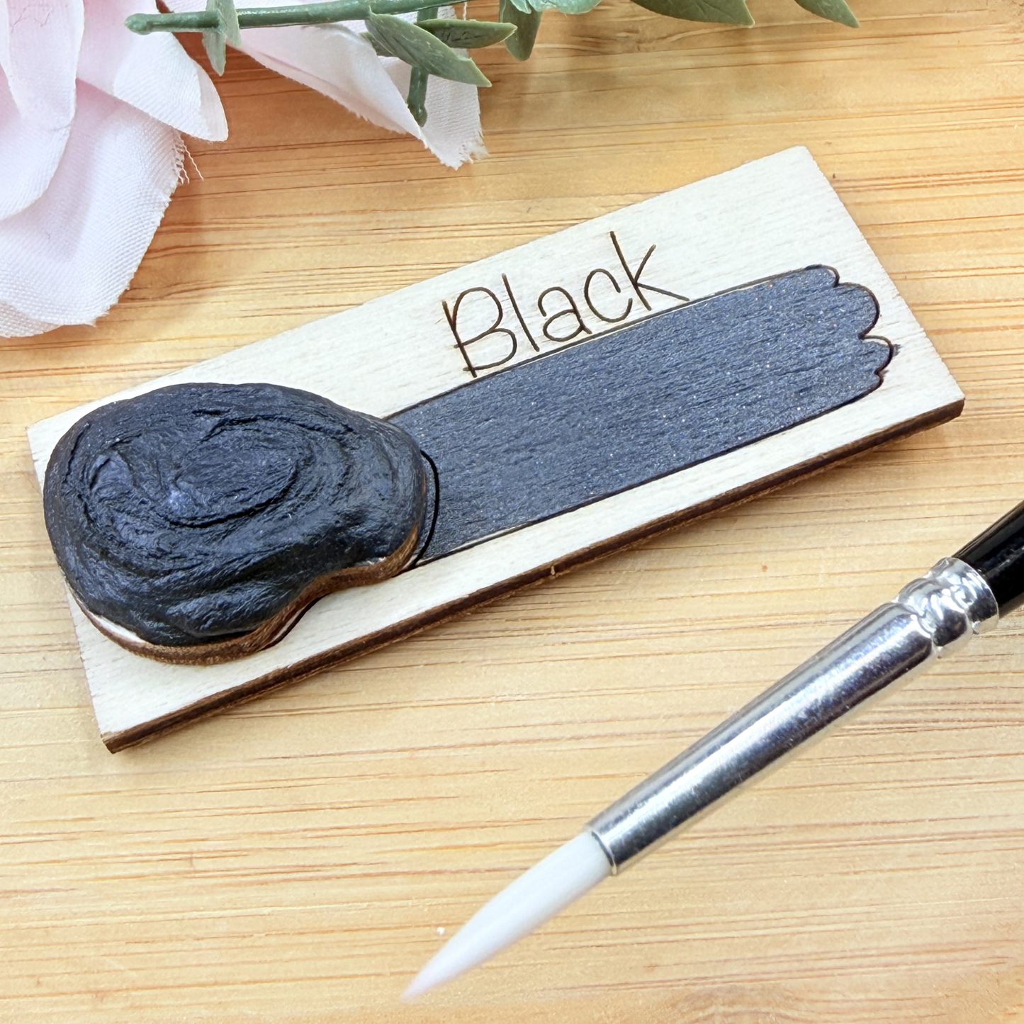 Handmade Shimmer Watercolour Paint - Black