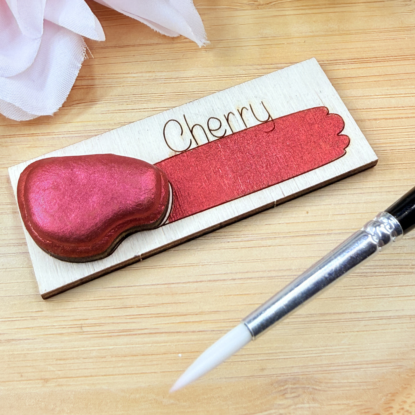 Handmade Shimmer Watercolour Paint - Cherry