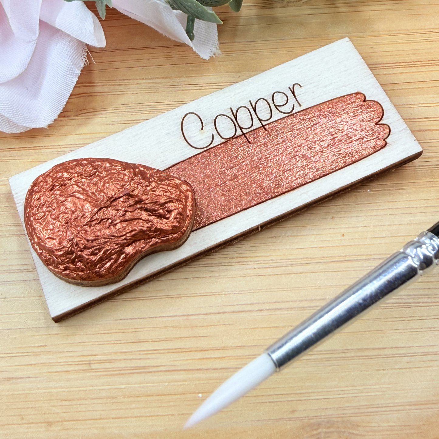 Handmade Shimmer Watercolour Paint - Copper