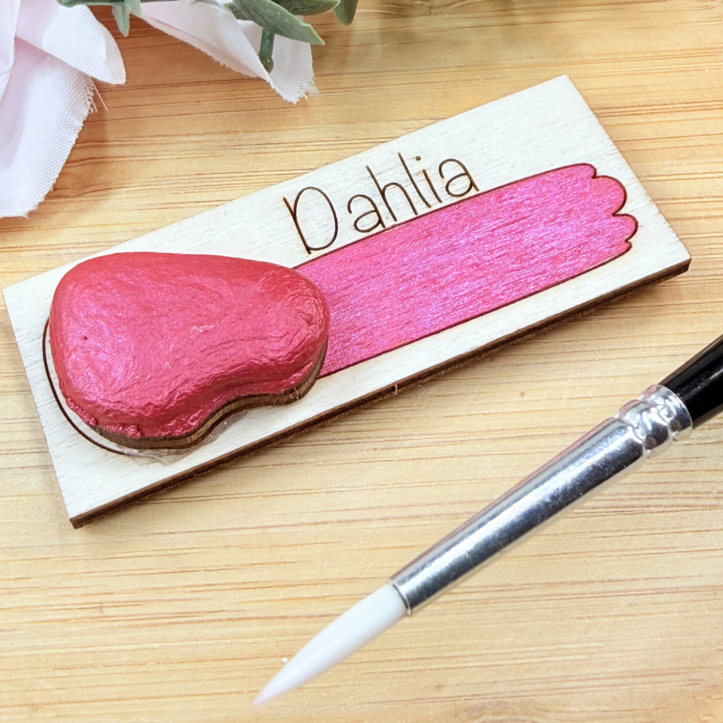 Handmade Shimmer Watercolour Paint - Dahlia