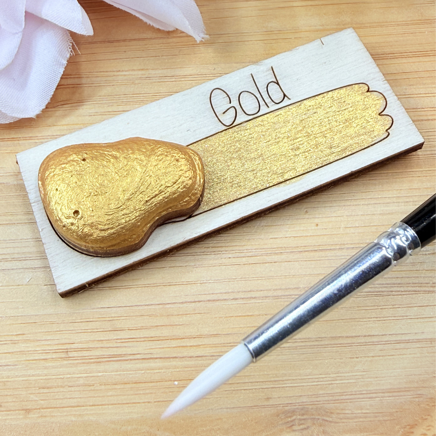 Handmade Shimmer Watercolour Paint - Gold
