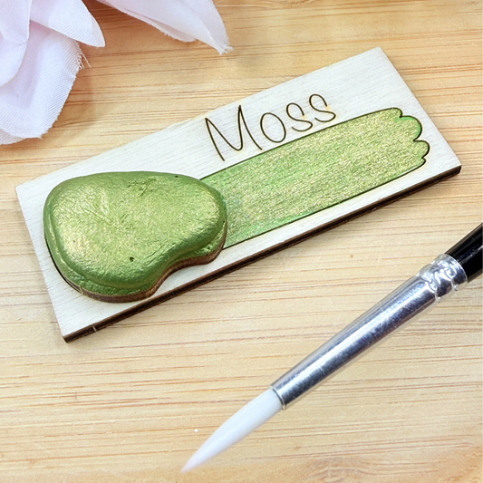 Handmade Shimmer Watercolour Paint - Moss