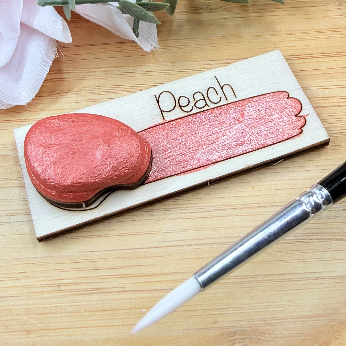 Handmade Shimmer Watercolour Paint - Peach