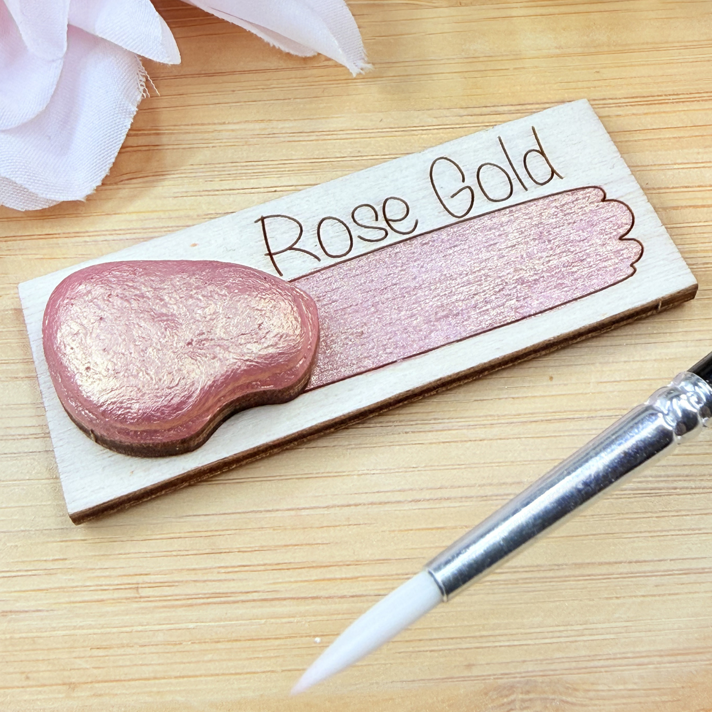 Handmade Shimmer Watercolour Paint - Rose Gold