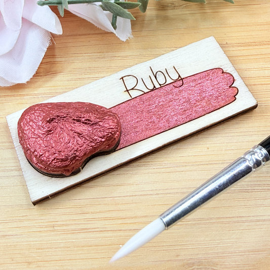 Handmade Shimmer Watercolour Paint - Ruby