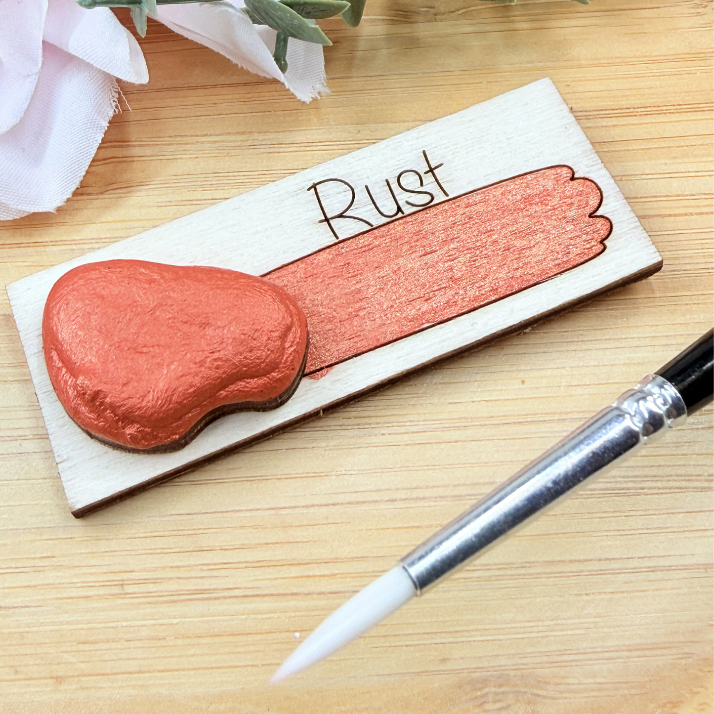 Handmade Shimmer Watercolour Paint - Rust